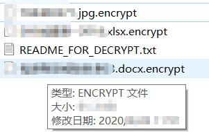 encrypt后缀勒索病毒